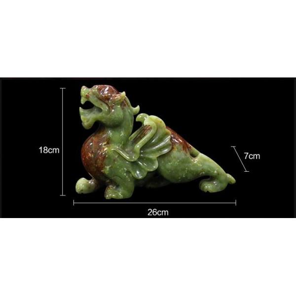 OEM ODM Jade Pixiu The Chinese Lucky Sacred Animal Mascot in Carving Type Engraving