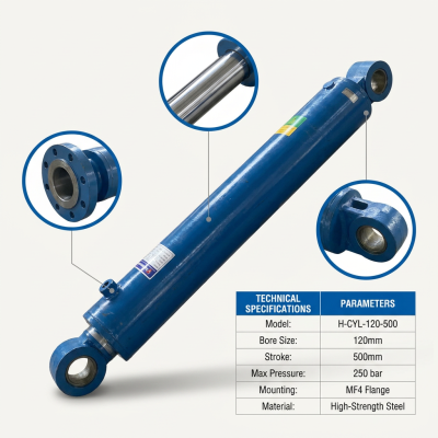 Custom Heavy-duty CDL1 MF4 Hydraulic Cylinders for Large-scale Forging Presses


