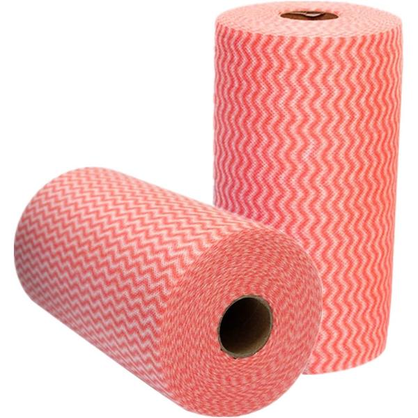 Kitchen Spunlace Cleaning Wipes 25x28cm Reusable Multipurpose