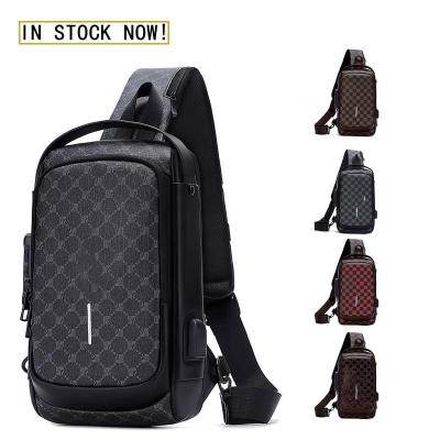 Commercial Coffre anti-vol Sacs de messagerie pour hommes Sacs de corps croisés USB
