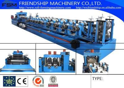 Galvanized C Z Purlin Roll Forming Equipment Panasonic PLC System