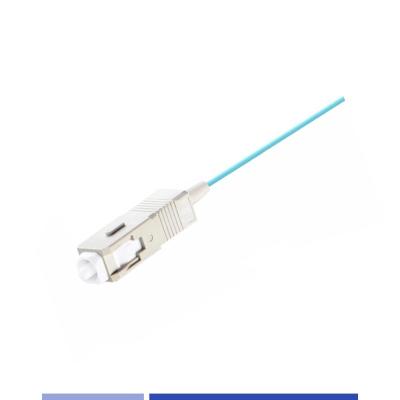 Easy Installation Fiber Optic Pigtail SC UPC 50um LSZH Jacket Pigtail Fiber Multimode