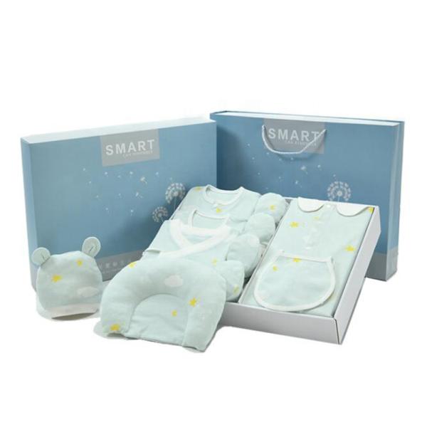 Baby Paper Rigid Cardboard Clothes Gift Box Luxury Design With Handle
