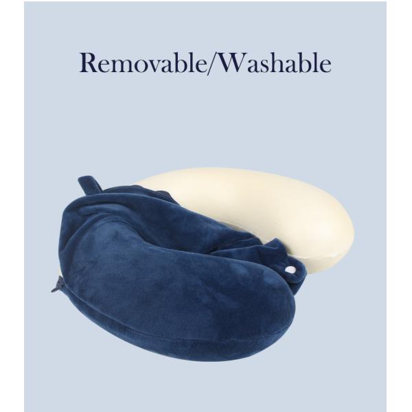 Anti-Static Airplane Travel U Shaped Memory Foam Neck Pillow Comfortable Washable