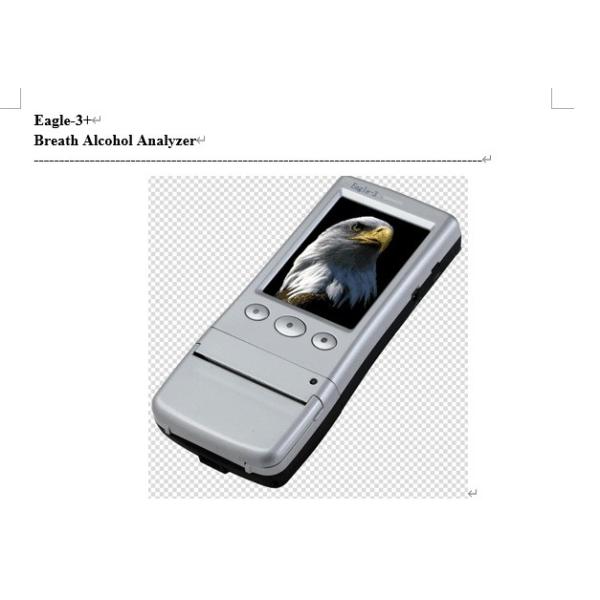 Digital Alcohol Breath Analyzer with Fast Response Time and Touch Screen Printer