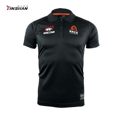 Roupas esportivas de motociclismo de corrida para homens bordados de pit crew camisas de motocross com botões
