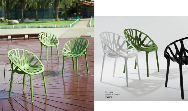stackable outdoor chair/Vitra vegetal chairr/stackable patio chair