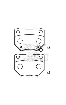 Ford Carbon Ceramic Brake Pads 06835598, ОЭ качества F серии F10443