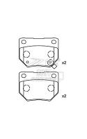 Ford Carbon Ceramic Brake Pads 06835598 , OE Quality F Series F10443
