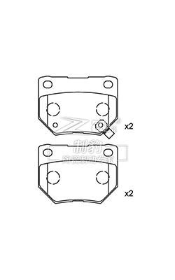 Ford Carbon Ceramic Brake Pads 06835598, OE Qualidade F série F10443