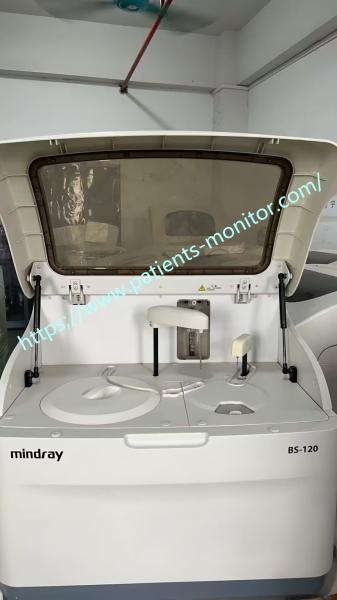 One Mindray BS-120 Fully Automated Clinical Chemistry Analyzer In Excellent Condition With White Exterior