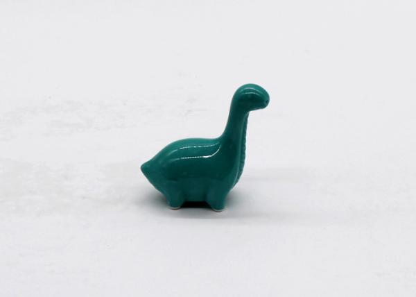 Hand Shaped Ceramic Blue Mini Dinosaur Figurine Dolomite Home Decoration Customized Size