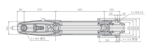 Industrial ARP10 Series Four Axis Robots With Vision Arm length 700mm