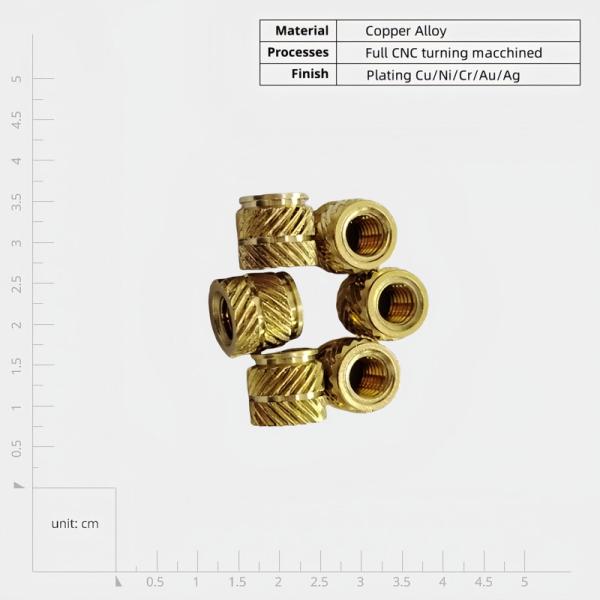 Customized Precision CNC Copper Turning Parts With Free Design And Samples Engraved Logo