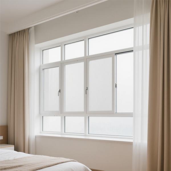SA-150 Fenêtre coulissante en aluminium blanc avec isolation phonique