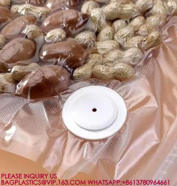 Vacuum Food Saver Bag, Reusable Freezer Bags, Vac Seal Bag Double Lock Zipper Keep fresh