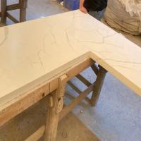 OEM ODM Tableau de travail en pierre de quartz résistant aux taches