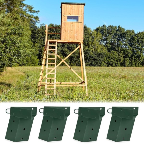 4x4 Powder Coated Carbon Steel Deer Blind Bracket for Pergolas and Metal Timber Connectors