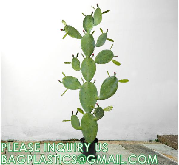 Artificial Succulent Plants - Realistic Artificial Flowering Cactus, Fake Succulent Plant Decor for Home Office
