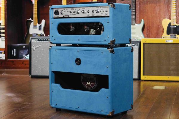 Custom Dumble Clone 2025 Overdrive Reverb 50-Watt Hand-Wired Tube Head-Suede Blue JJ Tubes 50W