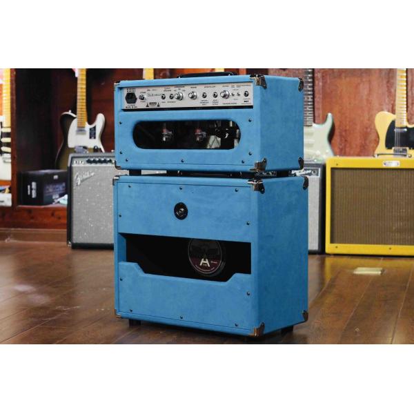 Custom Dumble Clone 2025 Overdrive Reverb 50-Watt Hand-Wired Tube Head-Suede Blue JJ Tubes 50W