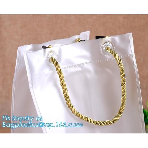 PVC Wine cooler bag chiller Gift bags Thick ice bag, Durable plastic pvc water resistant chiller cooler wine bottle ice