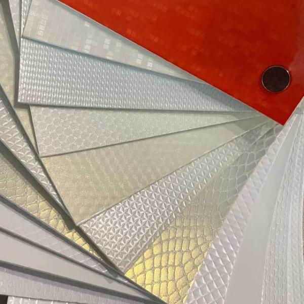 Premium Artificial Ball Leather For Football Non Woven Base Crystal Surface