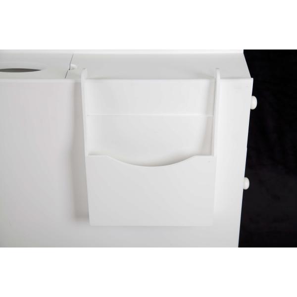 Wooden Narrow Storage Cabinet With Pull Out Drawer , Freestanding Bathroom Storage