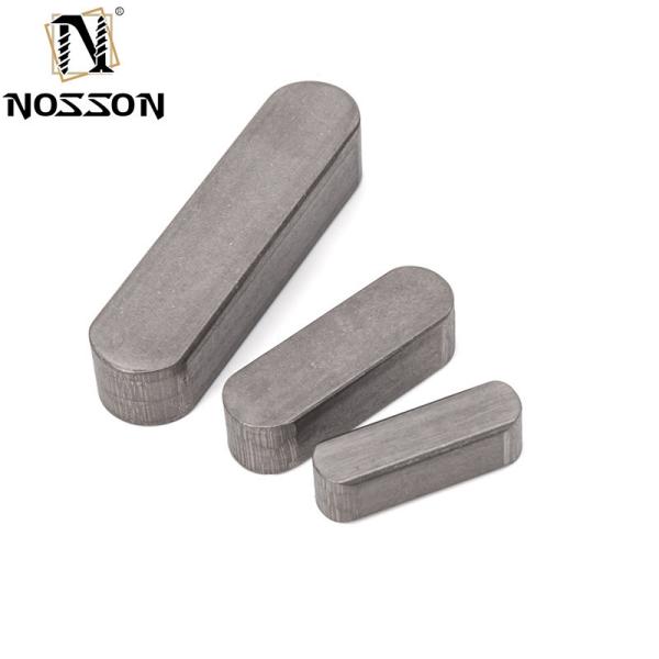 ZINC PLATED BS Standard Stainless Steel DIN6885 Type A Double Round Ends Shaft Parallel Pin Flat Key 8mm 10mm 12mm 14mm 16mm 20mm 25mm 30mm 35mm 40mm 50mm