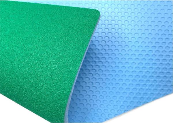 Soft Badminton Court PVC Flooring High Elastic No Formaldehyde With Sand Grain