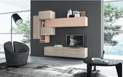 Practical Exquisite Home Interior TV Unit Medium Density Fiberboard Material