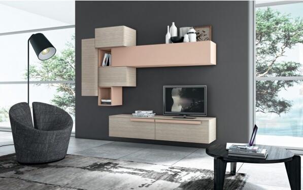 Practical Exquisite Home Interior TV Unit Medium Density Fiberboard Material