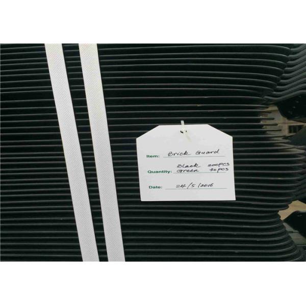 Construction Scaffolding Safety Products , Black Plastic Scaffold Brick Guards