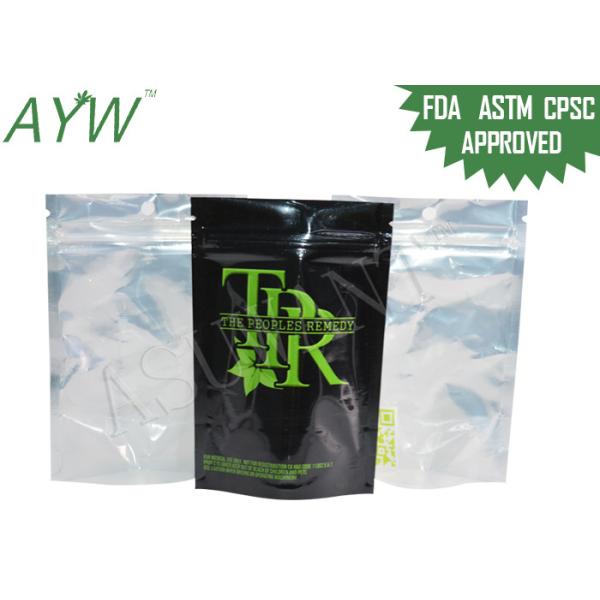 Top Zipper Marijuana Smell Proof Bags stand up Single Side Foil Energy Power bag