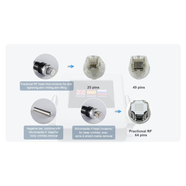 машина стороны rf кожа RF protable иглы Mrico радиочастоты частичная затягивая машину Microneedle частичную Rf