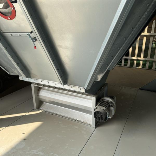 Válvula para descarga de cenizas de colector de polvo y descargadora de cenizas