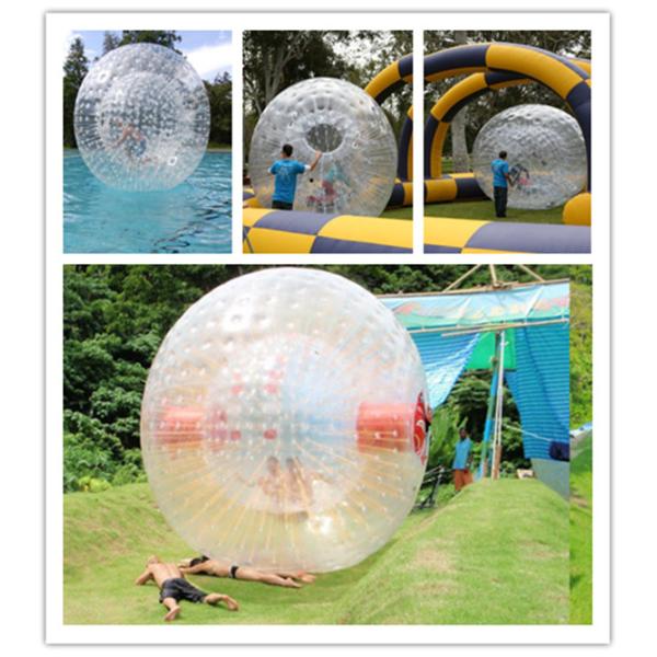 Customized Playground Inflatable Body Zorb Ball With High - Strength PVC
