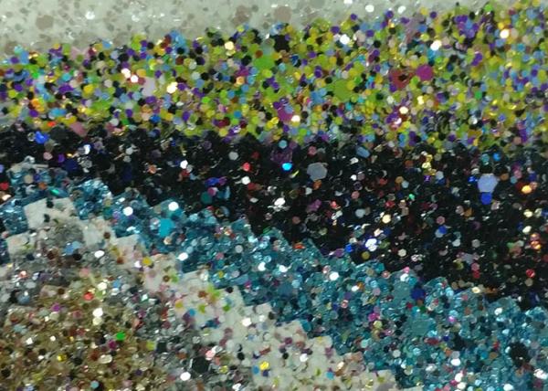 Fancy Holographic Synthetic Glitter Cotton Fabric For Wallpaper Shoes Bag