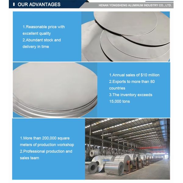 Alloys 1060/3003/5052/6061 | Yongsheng Custom Aluminum Circles | Cold/Hot Rolled | For Engine Components & Decorative Signs