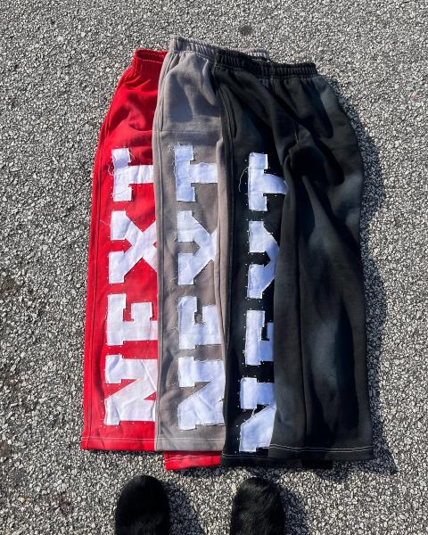 Pantalons de survêtement pour hommes brodés patch Streetwear Tracksuit 2 pièces Tracksuit Set Letter Applique Broderie OEM Design