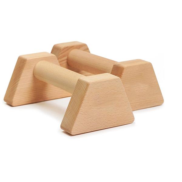 30cm 40cm 50cm Solid Wood Parallettes parallel Bars Fitness Wooden Push Up Bar