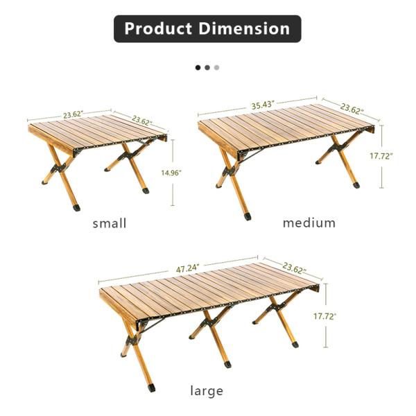 Double-Sided Aluminum Camping Table 30kg Load Bearing Foldable