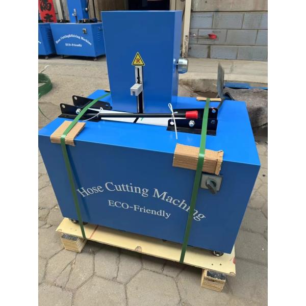 2 inch Blue Skiving And 4 Layers Electric Rubber Hose Cutting Machine With