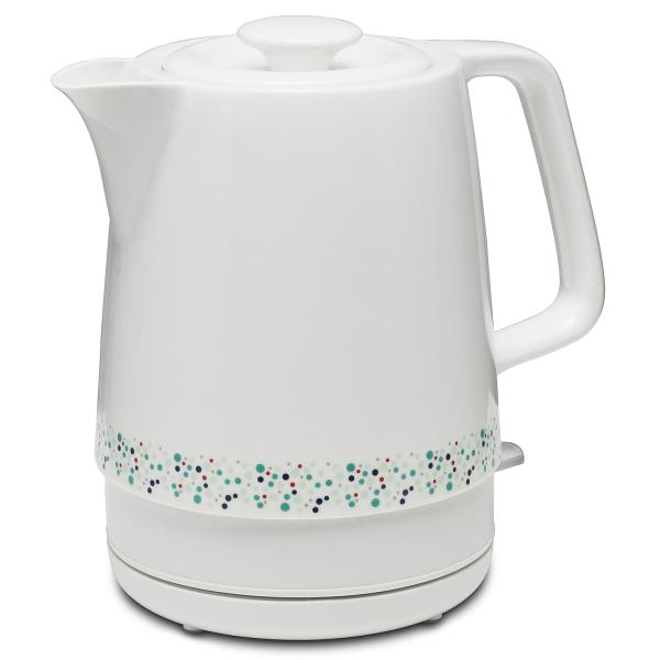 Чайник воды бытовых техник керамический электрический с основанием 360 градусов вращательным