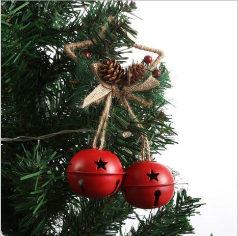 Five-Pointed Star Shap Metal Christmas Jingle Decoration Bell