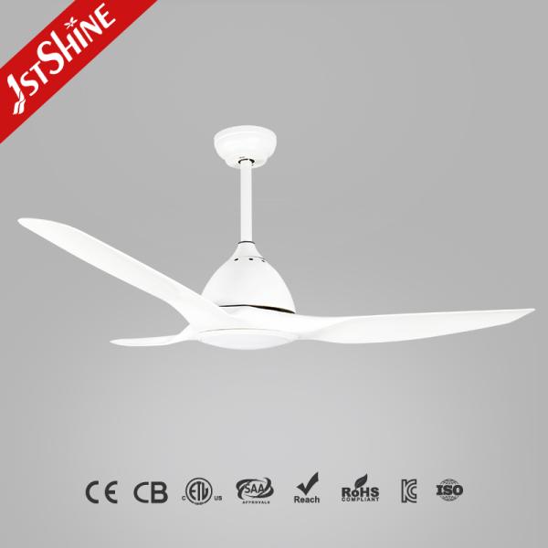 Ventilador de tecto de plástico com comando remoto e luz LED integrada de 18 Watt