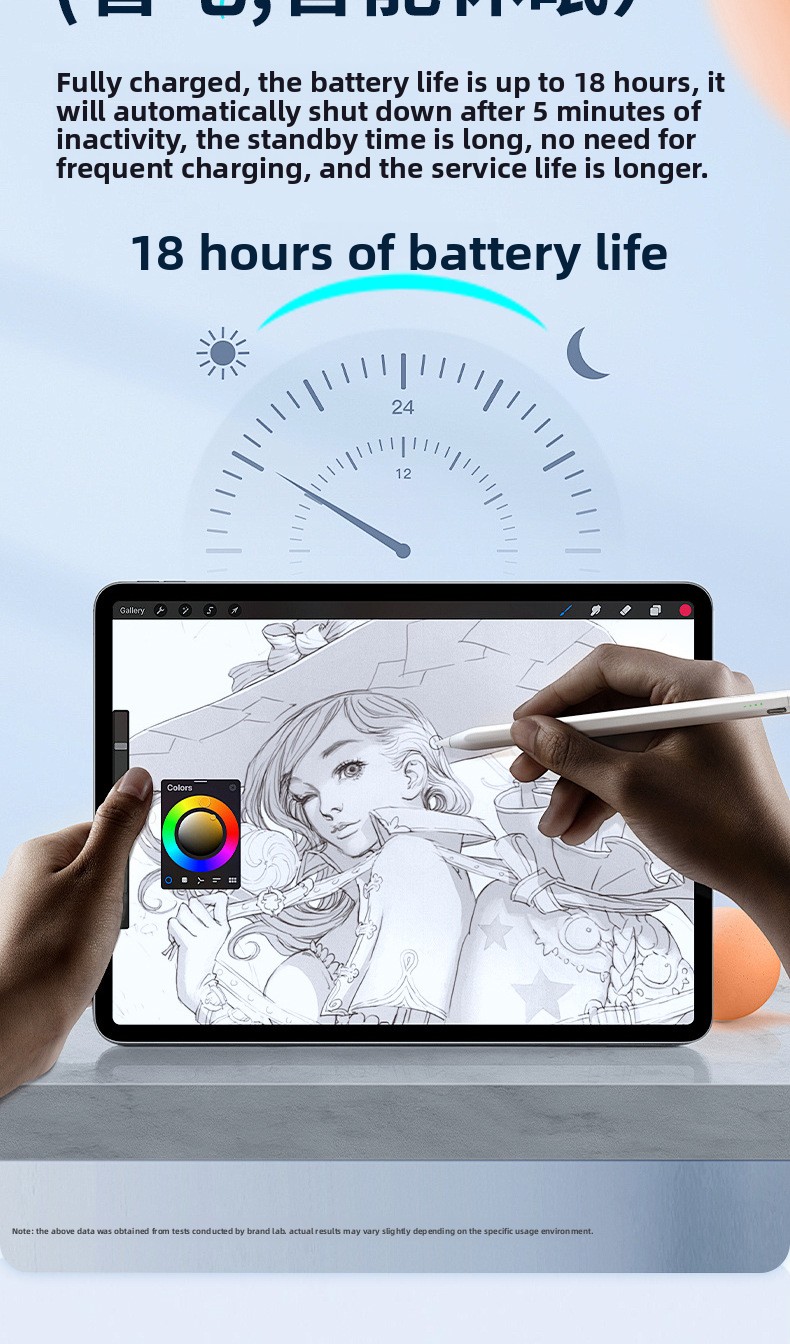 iPad Pencil Magnetic-Charging Capacitive Stylus for Pencil Alternative Compatible Touch Pen for Handwriting Model C1