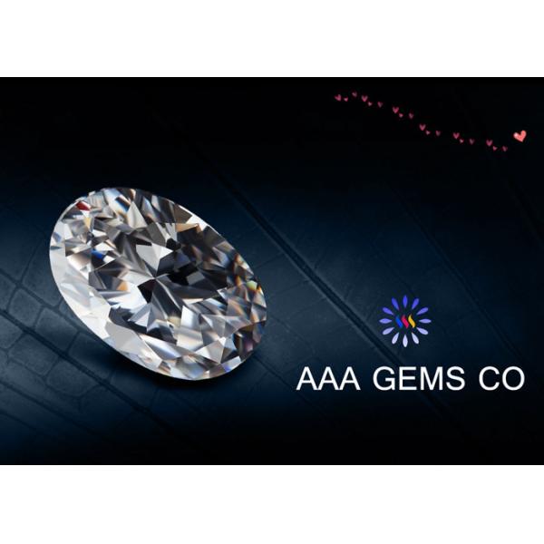 Unique White Oval Cut Moissanite ,  Charles Colvard Moissanite