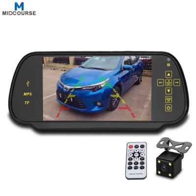 Universal monitor do carro do lcd de 7 polegadas para o espelho retrovisor com mp5/transmissor/USB/Bluetooth de FM/mp3