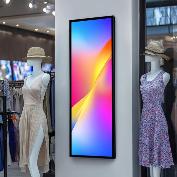 CH Digital Signage Advertising Player Supermarket Ultra Wide Shelf LCD Display with Stretched Bar Shelf Edge Video Refee
